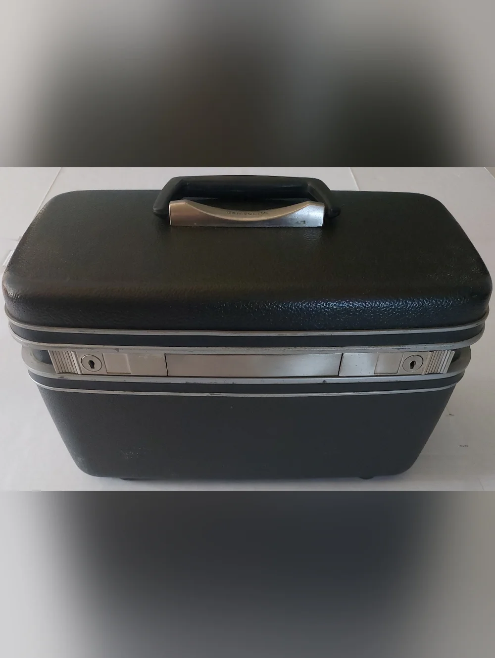 VTG 50s 60s Samsonite Silhouette Shwayder Bros Inc Denver Train Case Oxford Gray